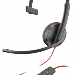 Słuchawki HP Poly Blackwire 3215 Monaural USB-C Headset +3.5mm Plug +USB-C/A Adapter