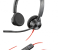 Słuchawki HP Poly Blackwire 3325 Stereo Microsoft Teams Certified USB-C Headset +3.5mm Plug +USB-C/A Adapter