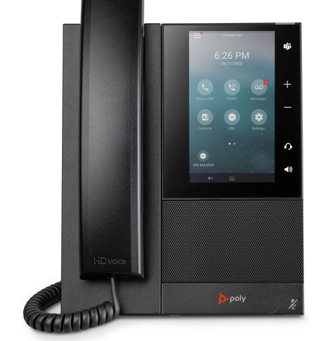 HP Poly CCX 500 Business Media Phone with Open SIP and PoE-enabled