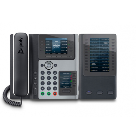 HP Poly Edge E400 IP Phone and PoE-enabled