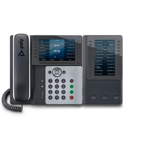 HP Poly Edge E500 IP Phone and PoE-enabled