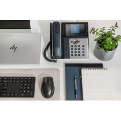 HP Poly Edge E500 IP Phone and PoE-enabled