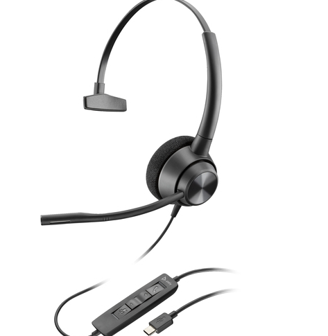 Słuchawki HP Poly EncorePro 310 USB-C Monoaural Headset TAA