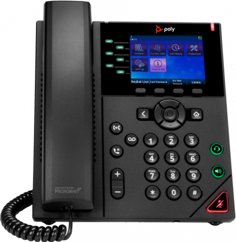 Telefon VoIP HP Poly OBi VVX 350 6-Line IP Phone and PoE-enabled