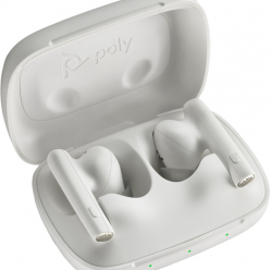 Słuchawki HP Poly Voyager Free 60 UC M White Sand Earbuds +BT700 USB-A Adapter +Basic Charge Case