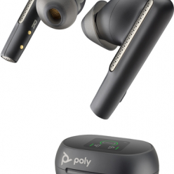 Słuchawki HP Poly Voyager Free 60+ UC Carbon Black Earbuds +BT700 USB-C Adapter +Touchscreen Charge Case