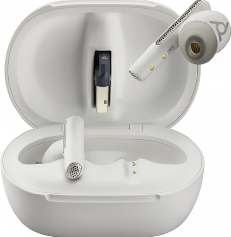 Słuchawki HP Poly Voyager Free 60+ UC M White Sand Earbuds +BT700 USB-A Adapter +Touchscreen Charge Case