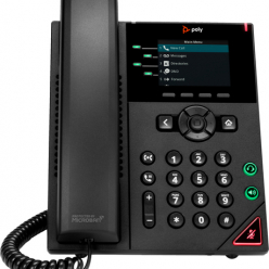 HP Poly VVX 250 4-Line IP Phone and PoE-enabled-WW