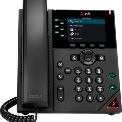 HP Poly VVX 350 6-Line IP Phone and PoE-enabled