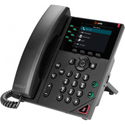 HP Poly VVX 350 6-Line IP Phone and PoE-enabled