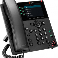 HP Poly VVX 350 6-Line IP Phone and PoE-enabled