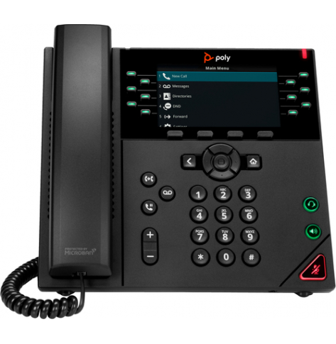 HP Poly VVX 450 12-Line IP Phone and PoE-enabled WW