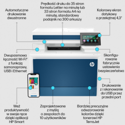 Drukarka HP Color LaserJet Pro MFP 4302fdw MFP USB LAN WIFI Bluetooth