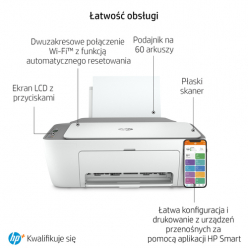 Drukarka HP DeskJet 2720e A4 Color WIFI USB Print Copy Scan Inkjet 20ppm