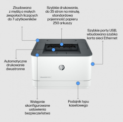 Drukarka HP LaserJet Pro 3002dn 33ppm