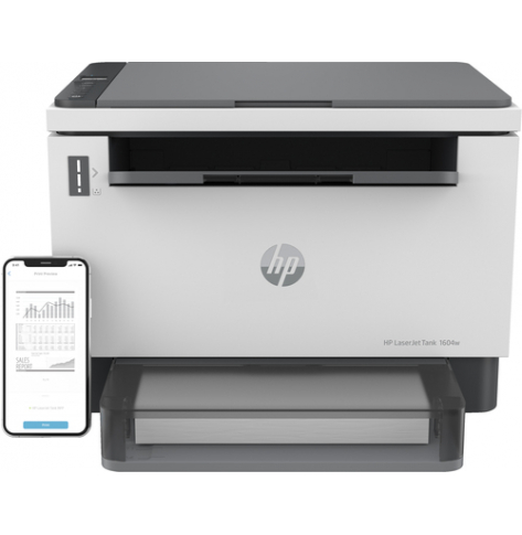 Drukarka HP LaserJet Tank MFP 1604w MFP Mono B/W laser 216x297mm A4 14ppmcopy 22ppmprint 150 sheets USB LAN WIFI Bluetooth