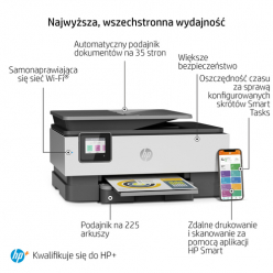 Drukarka HP OfficeJet Pro 8022e All-in-One A4 Color WIFI USB RJ-11 Print Copy Scan Fax Inkjet 28ppm