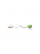 Adapter USB-C 3.1 na VGA M/Ż biały Techly