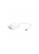 Adapter USB-C 3.1 na VGA M/Ż biały Techly
