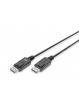 Kabel ASM AK-340103-020-S Kabel DisplayPort z zatrzaskami 1080p 60Hz FHD Typ DP/DP M/M czarny 2m