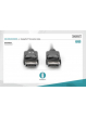 Kabel ASM AK-340103-020-S Kabel DisplayPort z zatrzaskami 1080p 60Hz FHD Typ DP/DP M/M czarny 2m