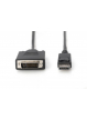 Kabel ASM AK-340301-020-S ASSMANN Kabel Displayport 1.1a z zatrzaskiem Typ DP/DVI-D (24+1) M/M czarny 2m