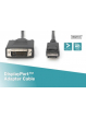 Kabel ASM AK-340301-020-S ASSMANN Kabel Displayport 1.1a z zatrzaskiem Typ DP/DVI-D (24+1) M/M czarny 2m