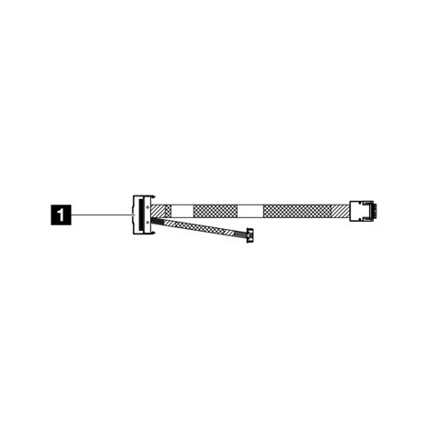 Zestaw okablowania Lenovo ThinkSystem SR650 V3/SR655 V3 M.2 RAID B540i-2i SATA/NVMe Cable Kit