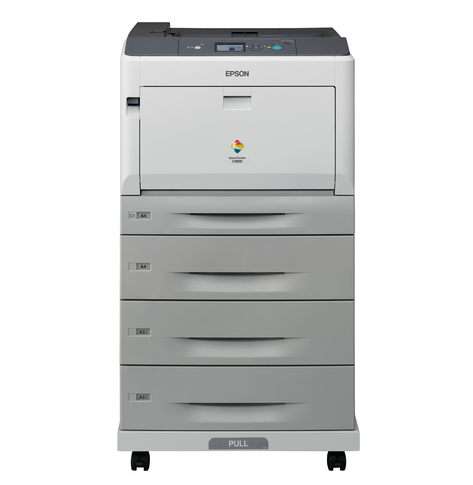 Drukarka EPSON AcuLaser C9300D3TNC A3 color USB 30ppm A4 4800RIT Duplex 3 Paper Trays, Stand and Network