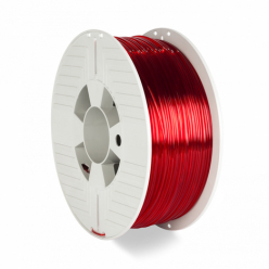 Filament VERBATIM 55054 / PETG / CZERWONY TRANSPARENTNY / 1,75 mm / 1 kg