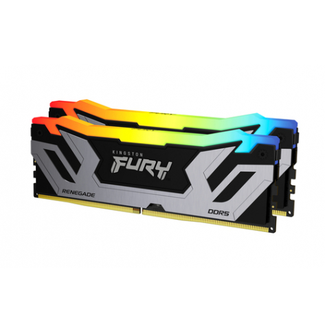 Pamięć KINGSTON 48GB 8400MT/s DDR5 CL40 CUDIMM Kit of 2 FURY Renegade RGB Silver XMP