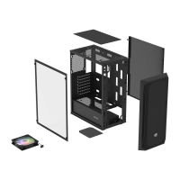 Obudowa NATEC Fury Shobo SH4 RGB Midi Tower z oknem czarna