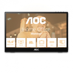 Monitor AOC 16T3EA 15.6 IPS FHD 4ms 16.9 USB czarny