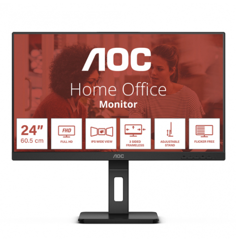 Monitor AOC 24E3QAF 23.8 WLED FHD IPS czarny HDMI