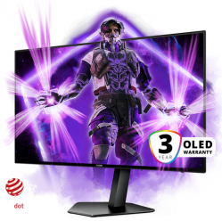 Monitor AOC AG276QZD 27 WQHD OLED 240Hz FreeSync Premium Pro G-Sync HDR10 USB DP HDMI