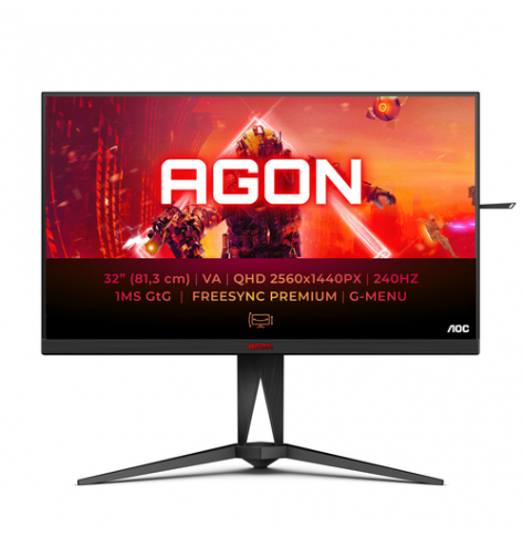 Monitor AOC AG325QZN/EU 31.5 VA WQHD 16:9 5ms HDMI DP czarny