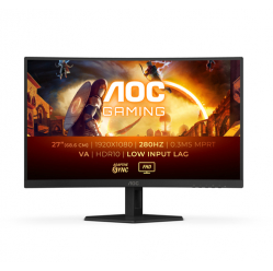 Monitor AOC C27G4ZXE 27 FHD Curved Gaming FHD 280Hz 1ms HDR10 FreeSync Premium HDMI DP czarny