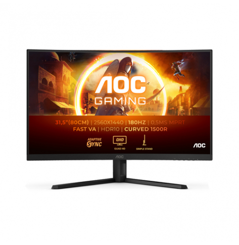 Monitor AOC CQ32G4VE 31.5 Curved WQHD 0.5 ms HDMI DP czarny