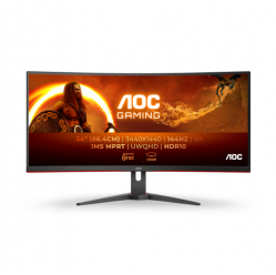 Monitor AOC CU34G2XE/BK 34 UWQHD VA 144Hz HDR10 Freesync Premium Ultrawide DP HDMI