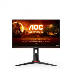 Monitor AOC Q24G2A/BK 23.8 Gaming IPS WQHD 1ms HDMI DP czarny/Red