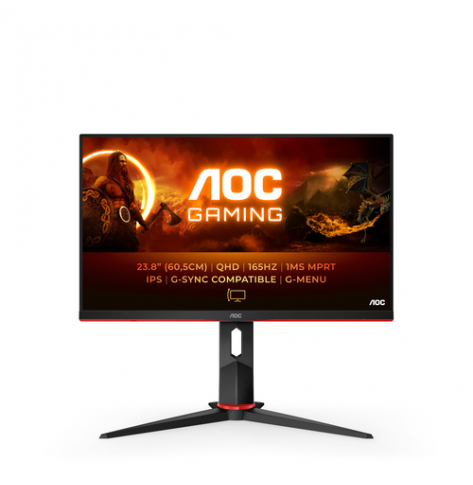 Monitor AOC Q24G2A/BK 23.8 Gaming IPS WQHD 1ms HDMI DP czarny/Red