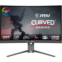 Monitor MSI MAG 275CQRF QD 27 Rapid VA WQHD Curved 1000R 170Hz 1ms HDMI DP USB-C PD15W Pivot