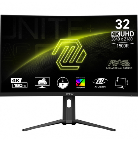 Monitor MSI MAG 321CUP 31.5 VA Cure 1500R 160Hz 1ms HDMI DP USB-C