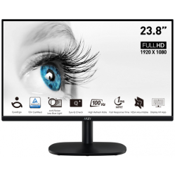 Monitor MSI PRO MP245V 23.8 FHD FHD 1ms 4ms GTG HDMI D-Sub Kensington Lock VESA