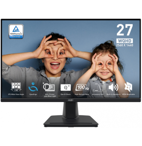 Monitor MSI PRO MP275Q 27 IPS WQHD  4ms HDMI DP Sperakres