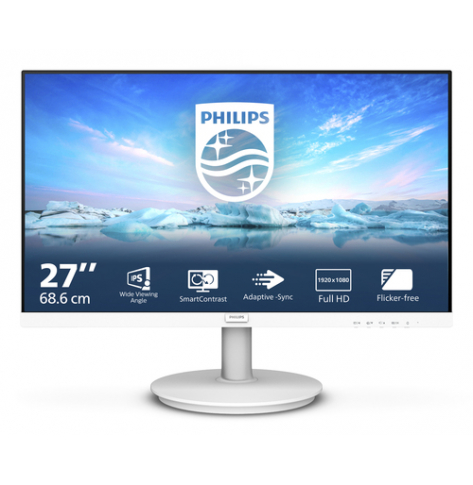 Monitor PHILIPS 271V8AW/00 27 IPS FHD 16:9 HDMI D-SUB bialy