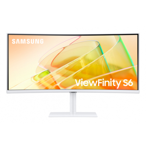 Monitor SAMSUNG LS34C650TAUXEN 34 21:9 Curved 1000R UWQHD VA-LED 5ms HDR10 DP HDMI/TBT4 90 Watt LAN bialy HAS glosniki