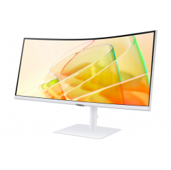 Monitor SAMSUNG LS34C650TAUXEN 34 21:9 Curved 1000R UWQHD VA-LED 5ms HDR10 DP HDMI/TBT4 90 Watt LAN bialy HAS glosniki