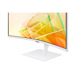 Monitor SAMSUNG LS34C650TAUXEN 34 21:9 Curved 1000R UWQHD VA-LED 5ms HDR10 DP HDMI/TBT4 90 Watt LAN bialy HAS glosniki