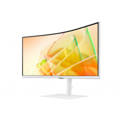 Monitor SAMSUNG LS34C650TAUXEN 34 21:9 Curved 1000R UWQHD VA-LED 5ms HDR10 DP HDMI/TBT4 90 Watt LAN bialy HAS glosniki